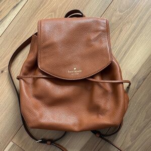 KATE SPADE BROWN LEATHER PURSE BACKPACK